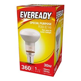 Eveready R39 SES Reflector Bulb 30 W, Silver, Glass, E14