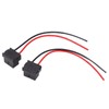 2pcs Wire Connector H7-4 H7 Female Wiring Harness Angled Ceramic