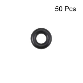 sourcing map 50pcs Nitrile Rubber O-Rings 8mm OD 3.6mm ID 2.2mm Width Metric Nitrile Rubber Gasket