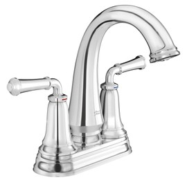American Standard 7052214.002 Delancey 4-Inch Centerset Faucet with Red and Blue Indicators Polished Chrome