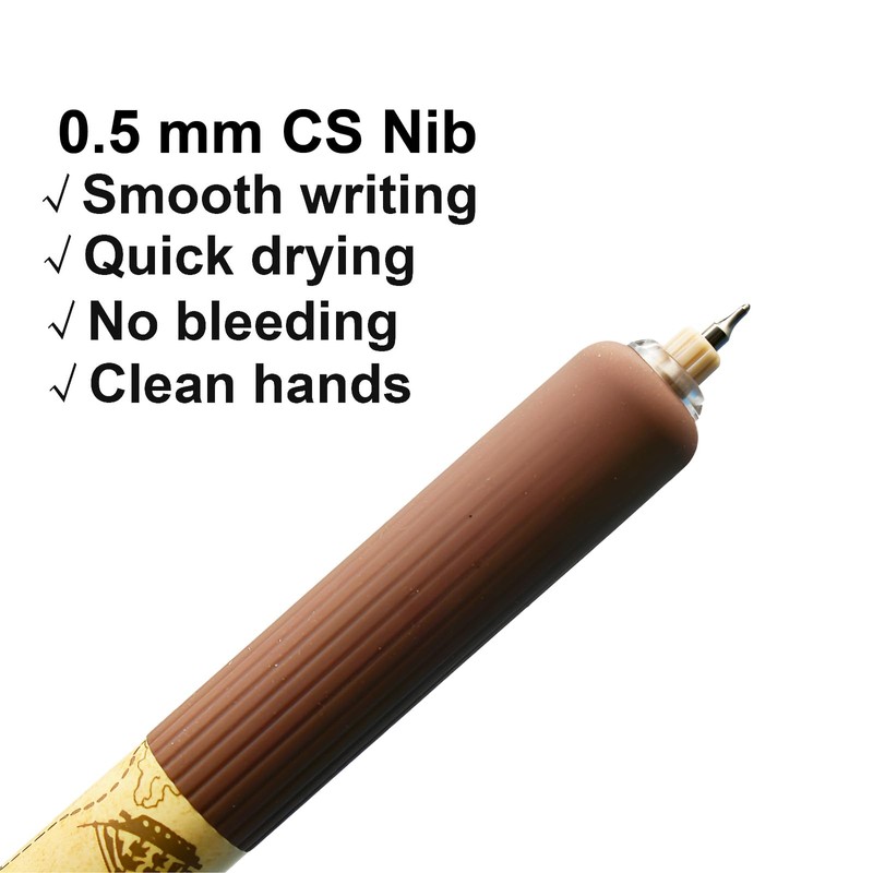 Maydahui 8 Pcs Creative Compass Short Pocket Pens Mini Fat