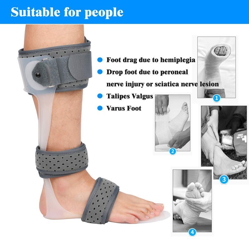 Furlove AFO Drop Foot Brace Medical Ankle Foot Orthosis Support