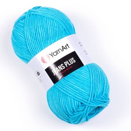 Yarn Art Jeans Plus Yarn, 55% Cotton 45% Polyacrylic, 100 g (3.5 oz), 160 m (174 yds), Yarn Weight: 4 : Worsted-Aran (33)