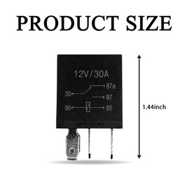 PVOTAWP 4PCS 12V 30A Relay Box, 5 Pin Electrical Relay Switch Multi-Purpose Automotive Starter Relay Module, Waterproof Heavy Duty Standard Relay Kit for Car Motor Fans Replacement Accessories