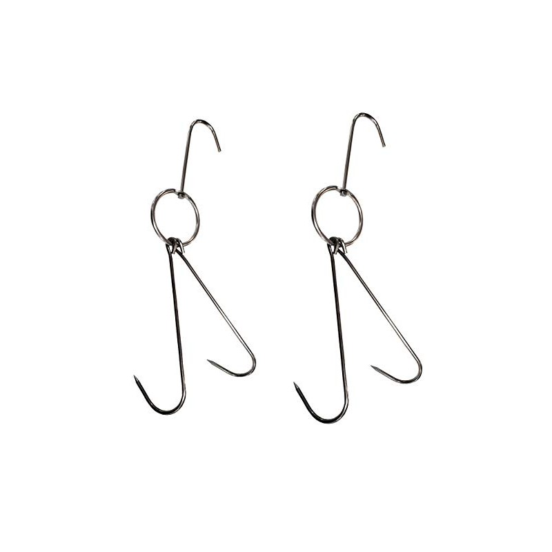 SUNRISE Kitchen Stainless Steel Meat Hooks Heavy Gauge (8" Duck