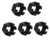 sourcingmap 5pcs M12x1.75mm Carbon Steel Grade 8 Hexagon Slotted Castle