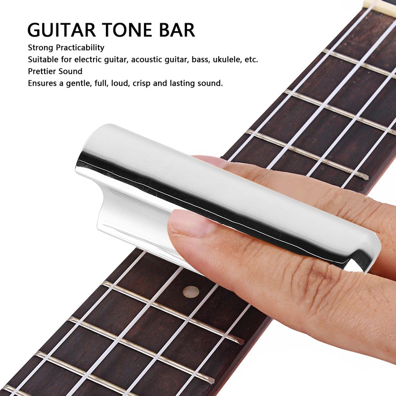Electric Guitar Slide Stainless Steel Finger Slider Tone Bar Instrument