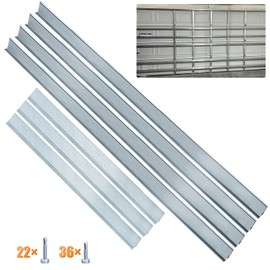 LAJIAOZ Heavy Duty Garage Door Reinforcement Struts - Ultimate Hurricane, Storm, Snow, and Wind Protection, Garage Door Braces, Reinforcement Kit, DIY & Professional Installation(16FT(4+3) Strut)