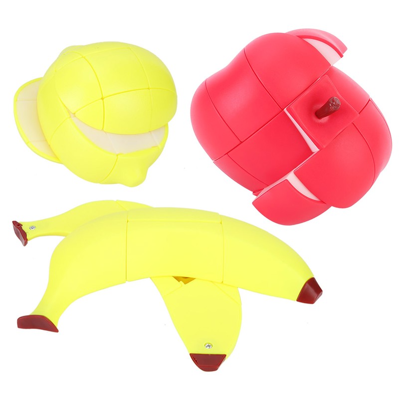 Fruits Magic Cube Set Lemon Banana Apple Uneven Special Shape