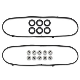 CNNELL Valve Cover Gasket Set Compatible with Honda Accord 2003-2007/Fit Honda Odyssey 2005-2009/Fit Honda Pilot 2005-2008/Fit Honda Ridgeline 2006-2008/Fit Acura MDX 2003-2006 V6 SOHC 24V VS50607R
