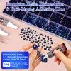 Jelly Black Blue Rhinestones for Bedazzling Kit, 2-6mm Gems for