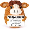 CharmBurst Pocket Hug Mutmacher Geschenk Pferd Häkeltier, Positive Geschenke, Emotional