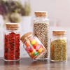 ICSTM Glass Bottles with Cork,2 Pack 5oz Empty Clear Glass
