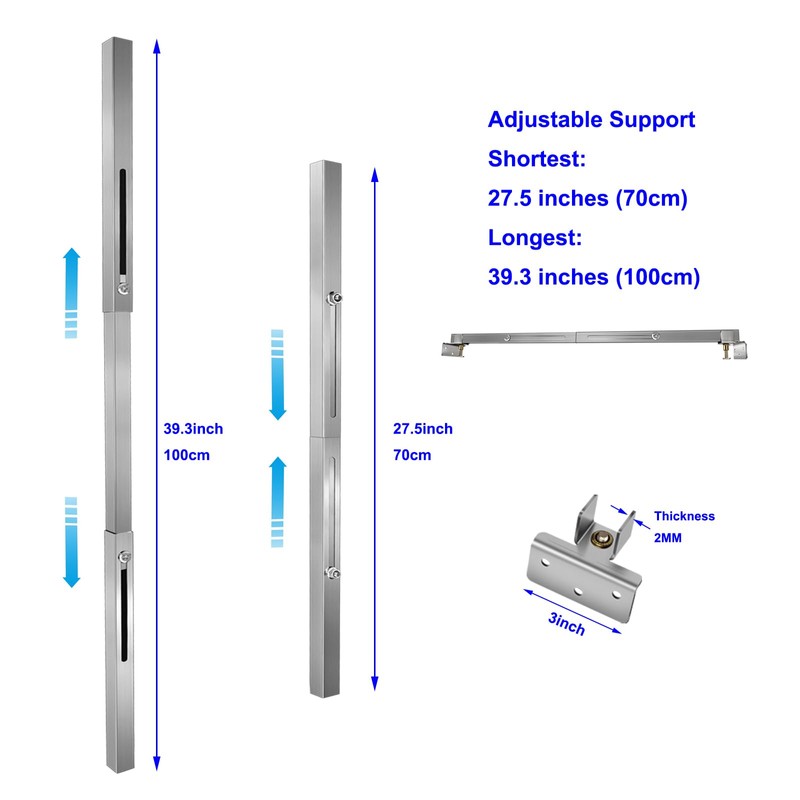 VANROUG 2PCS Undermount Sink Brackets, Undermount Sink Support Repair Brackets,