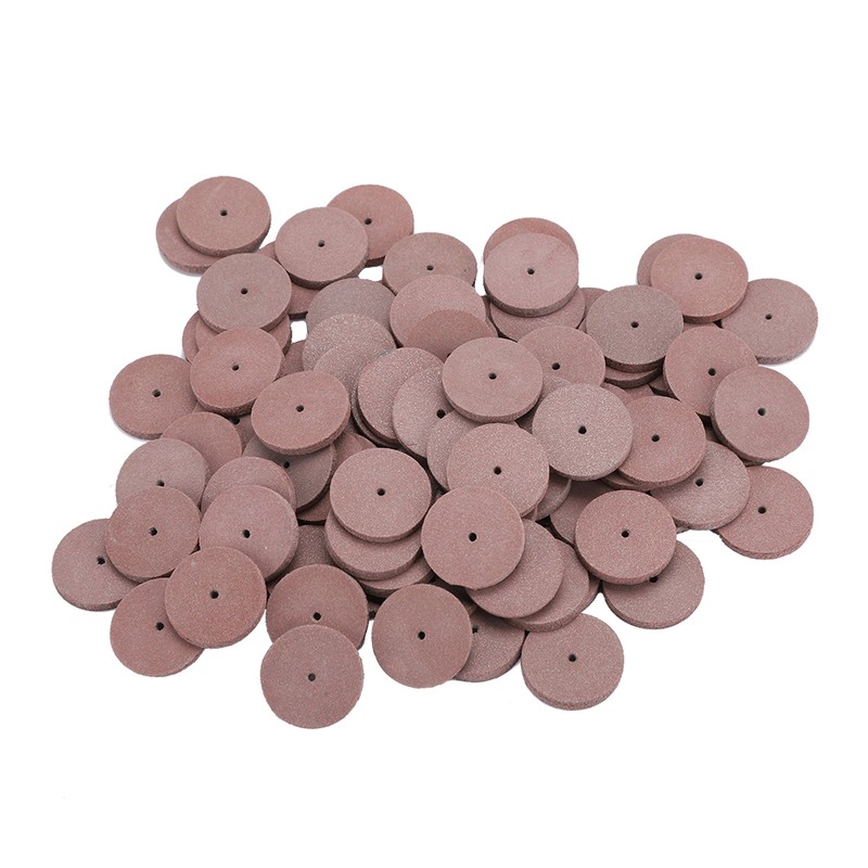 100pcs Rubber Polishing Wheel for Metal Dental Mini Drill Grinder