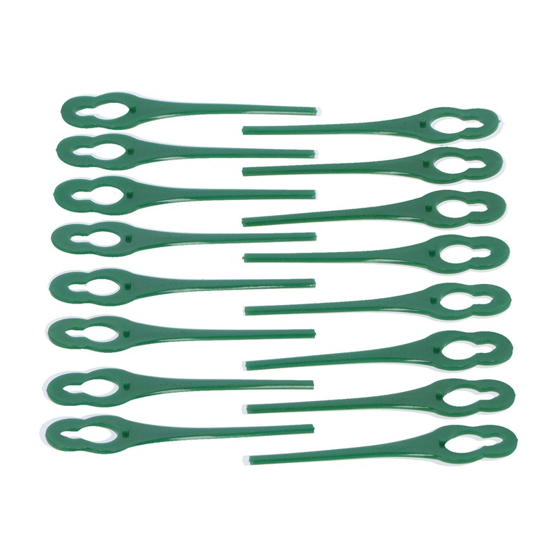 100pcs Plastic Grass Trimmer Blades Lawn Mower Replacement Cutting Blades