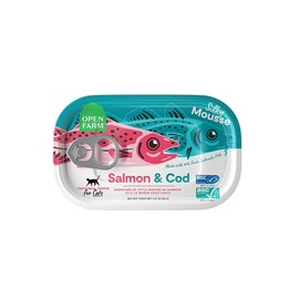 Open Farm Canned Cat Food - Salmon & Cod Fish Topper 17 Cans / 17oz