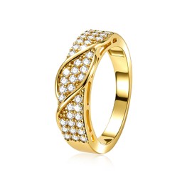 Gold Rings Non Tarnish, Tungsten Rings for Men Diamond Ring Birthday Gifts for Men Father Day Gifts for Husband Boyfriend Engagement Promise Ring Size 11