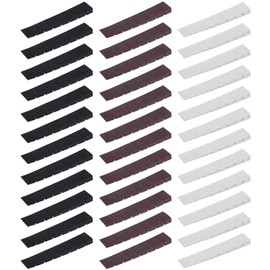 Furniture Wedges Plastic Set of 36 Furniture Leveling Wedges for Furniture, Cupboard and Door in Black, Brown and White