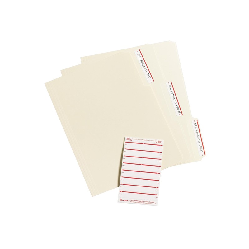 Avery File Folder Labels on 4" x 6" Sheets, Easy