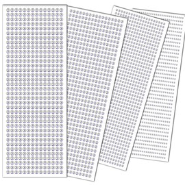 Face Gems Eye Jewels Rhinestones Crystals Stickers 3/4/5/6mm with Rhinestones Stickers for Face, Stick on Body Jewels Makeup Glue for Face Eye Hair Nails Make up and Craft Decor 3090PCS