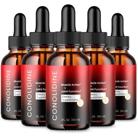 Healthly Conolidine Drops Muscle Aches + Joint Function Dietary Supplement Serum (5-Pack)