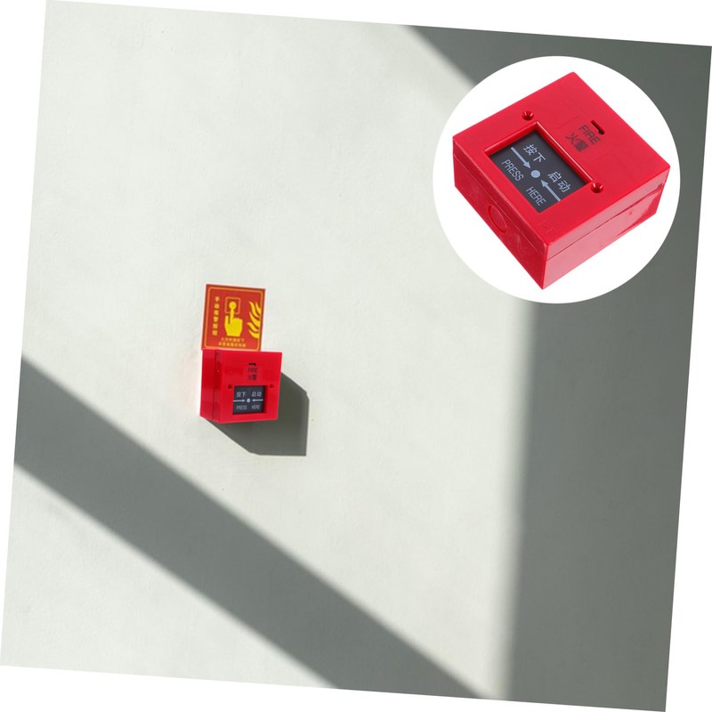Zerodeko Emergency Fire Safety Alarm Button Glass Break Alarm for