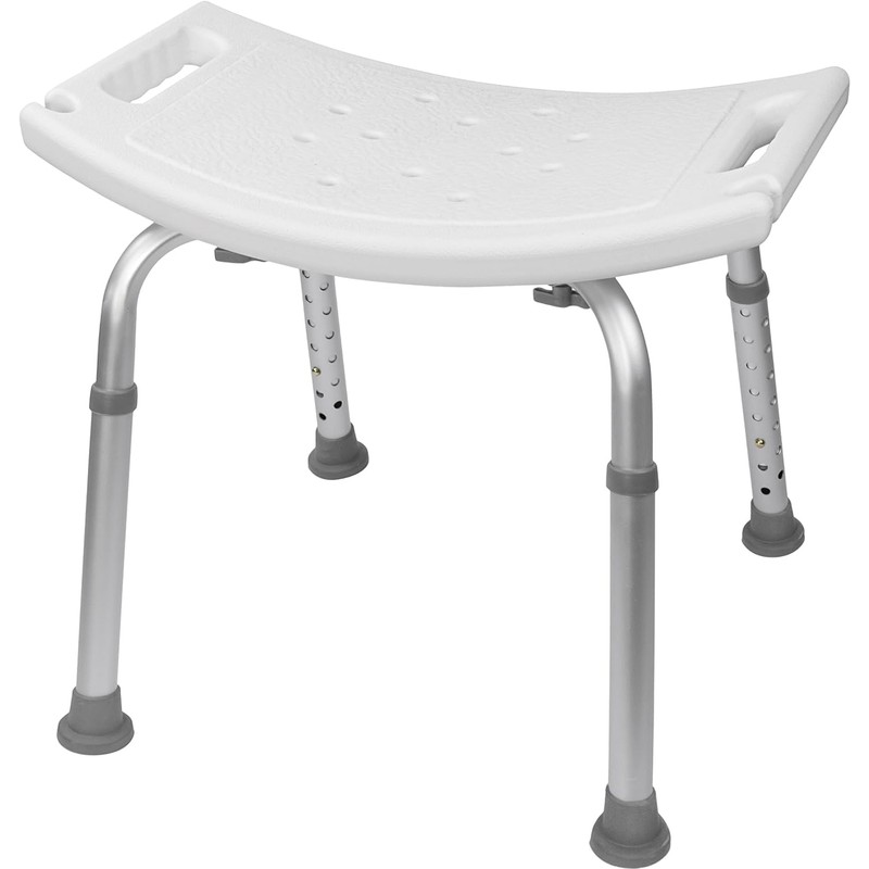 FSA/HSA Eligible, Vaunn Tool-Free Assembly Adjustable Shower Chair Spa Bathtub