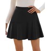 Kate Kasin Black Skirt for Women High Waisted Pleated Mini