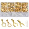 Samcos Terminal Set, C-Shaped, Round Connector Kit, Bare Crimp Terminals,