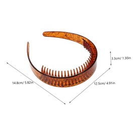 FOMIYES 2pcs Headbands for Women Teeth Comb Non-slip Hair Hoops Stylish and Practical for Occasions