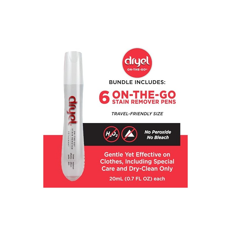 Dryel On-The-Go - Quitamanchas (6 unidades)