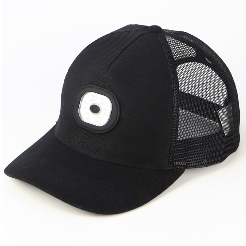 LED Baseball Cap Rechargeable Headlamp Hat Summer Breathable Adjustable Hat