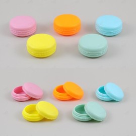 Macaron-shaped empty container 10g cosmetics lipstick cream lip balm accessory storage container / 마카롱 모양 케이스 공병 10g 화장품 립스틱 크림 립밤 악세사리 보관 통