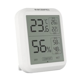 INKBIRD Thermometer, Hygrometer, Indoor Thermometer/Hygrometer, Digital Thermometer/Hygrometer, High Precision, Quick Reading, Temperature and Hygrometer, LCD Large Screen, Air Condition Mark, Can be