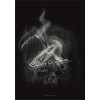 Heart Rock Original Flag Children of Bodom Guitar & Schytes, Fabric, Multi-Colour, 110 x 75 x 0.1 cm
