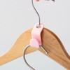 Plowatxi 2 Pack Belt Hanger with 16 Hooks, Non-Slip Wooden