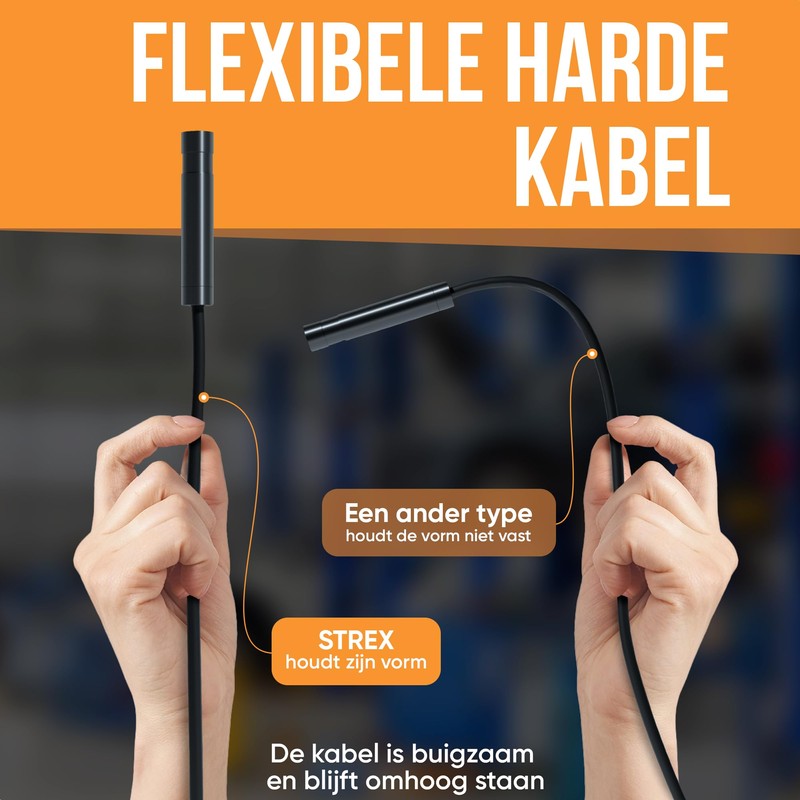 Strex Endoscope Camera with Light 5 m - 1080P HD