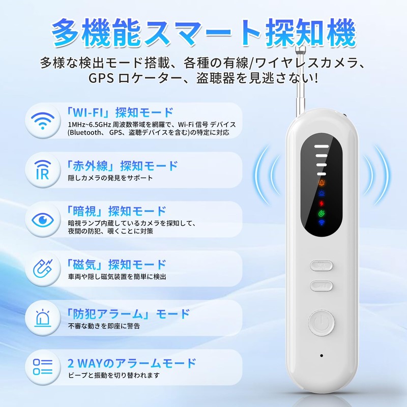 SPOSING Eavesdropping Detector [Latest Evolution 5-in-1 High-Sensitivity Detector] Eavesdropping Detector
