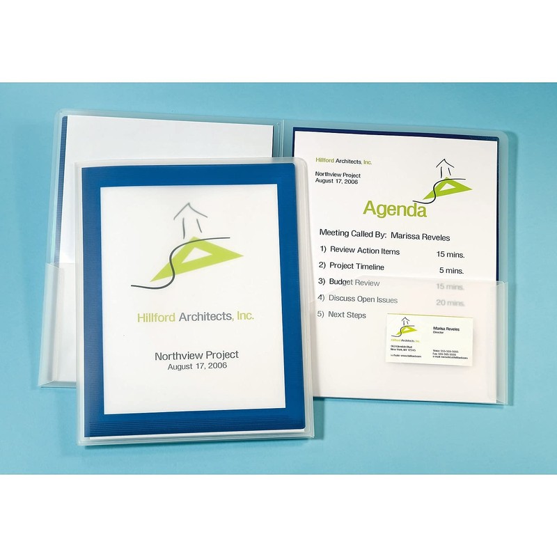 Avery Flexi-View Two Pocket Folders, Holds up to 50 Sheets,