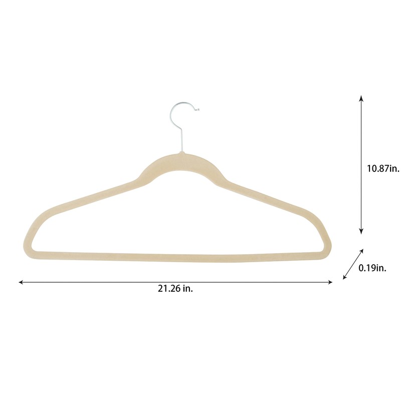 Simplify Extra Wide 21” Velvet Coat Hangers | 6 Pack