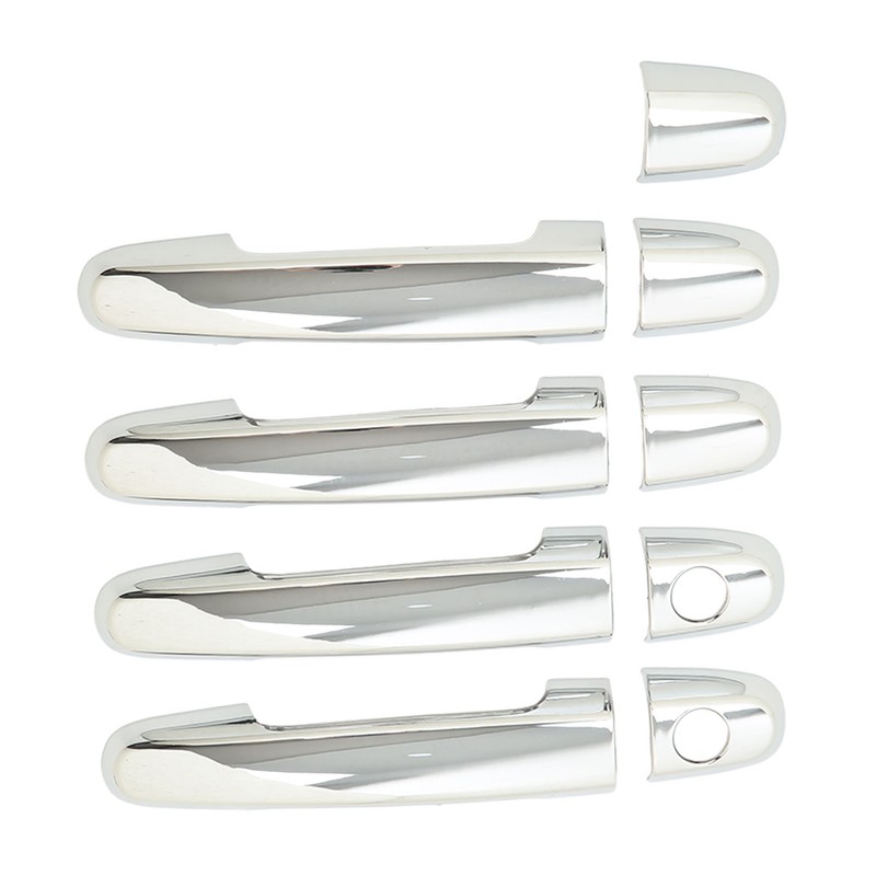 8 Pcs Car Exterior Door Handle Cover ABS Chrome Door