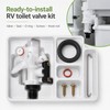 RV Toilet Water Valve Replacement Kit for Aqua Magic V