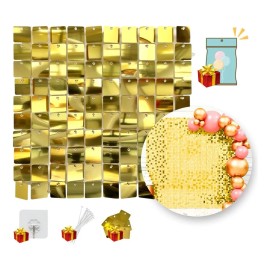 Panel Decorativo 4d Eco Shimmer Wall 24pz 30*30cm