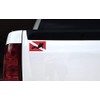StickerTalk Scuba Diver Down Flag Vinyl Sticker, 5 inches by
