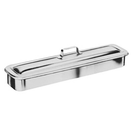 Grafco Instrument Catheter Tray with Strap Handle, Stainless Steel, 8-1/2 x 3 x 1-1/2", 3254