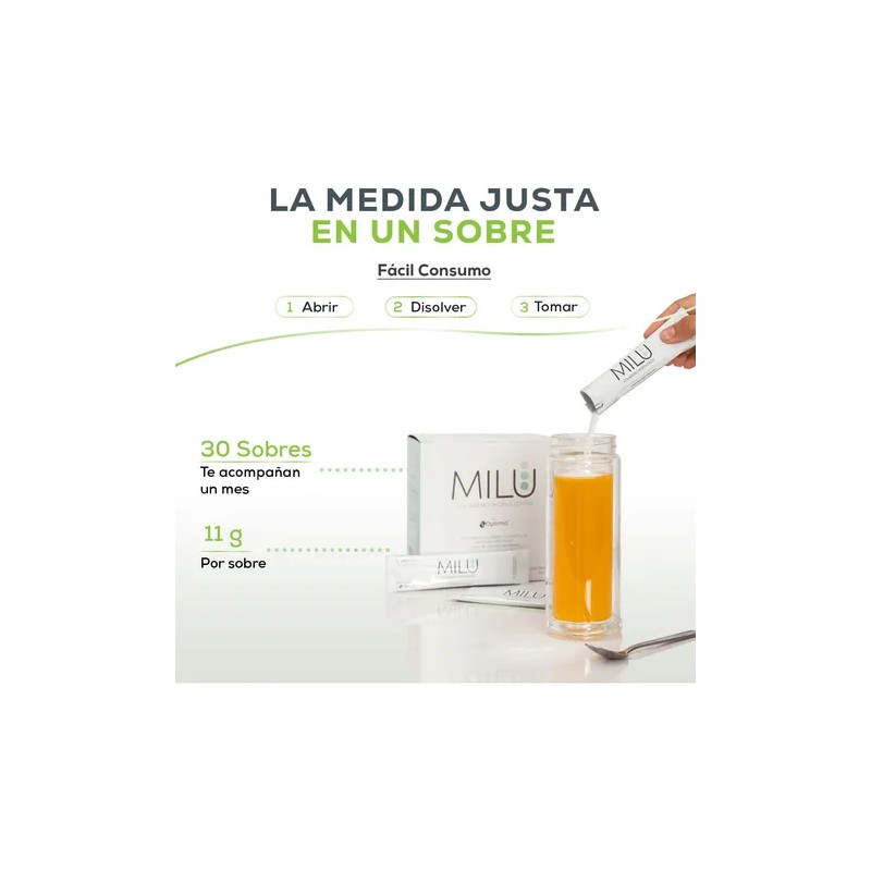 Milu Colágeno Hidrolizado Con Magnesio Y Vitamina C