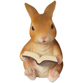 Easter Rabbit Statue Garden Bunny Figurine Animal Sculpture for Easter Tabletop Landscape Accessories - Style C