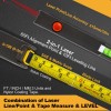 PREXISO 4-in-1 Line Laser Level Multipurpose Torpedo Level Quick Angle