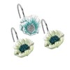 Popular Bath Poppy Fields, Shower Hooks, Aqua